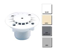 Bonde de fond latérale/murale AstralPool ABS fixe Ø128 - piscine béton coloris Gris anthracite