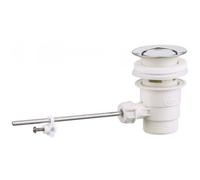 Bonde de lavabo - à clapet - inox - tirette horizontale VALENTIN