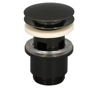 Bonde de lavabo clapet-cache, 63 mm, avec trop-plein, finition cannelée