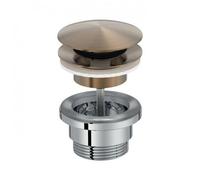 Bonde de lavabo clic-clac - diamètre 64 mm - laiton brossé JACOB DELAFON