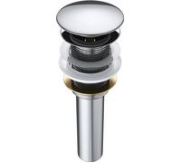 Bonde de lavabo clic clac Mai & Mai P01 - Diamètre 6,5cm - Laiton chromé