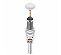 Bonde de lavabo clic clac Mai & Mai P013 en laiton chromé