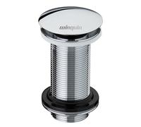 Wirquin 30723416 Bonde Lavabo chromée 100 mm sans Trop-Plein | Design, fermeture Quick-Clac, laiton chromé, étanche, installation facile, entretien facile
