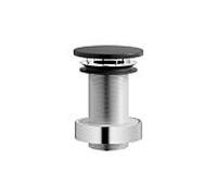 Bonde de lavabo Laufen H591LA37160001 74x74 mm, pour lavabos sans trop-plein, non obturable, noir mat