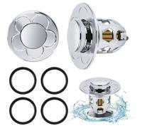 Bonde de lavabo Pop-Up 34-40 mm pack 2 - clic-clac avec panier anti-obstruction (AIMOONSA)