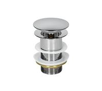 Bonde de lavabo pop up bouchon de vidange clic-clac chromé salle de bain 90 mm