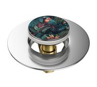 Bondes de lavabo Pop-up Sanilo | Beaucoup de Jolies bondes Pop-up universelles avec Motif | bonde et Siphon (Exotique)