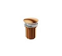 Bonde de lavabo Steinberg 1001692 RG avec fermeture à bouton-poussoir, pour lavabos avec trop-plein, or rose