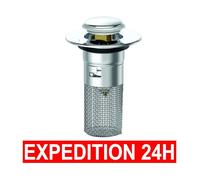 Bonde de Lavabo - ZISONIX - Universelle - Acier Inox - Panier Filtrant Amovible - Anti-obstruction