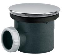 Bonde de receveur à capot métal rond 117 mm sortie horizontale pour douche D90 VALENTIN 00 571500 000 00