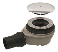 Geberit - Garniture d’évacuation de douche d90 avec cache de la bonde d’évacuation, chrome 150.551.21.1