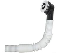 Bonde de trop-plein pour évier en granit avec trou de trop-plein circulaire et tube télescopique pour installation flexible