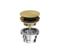 Bonde de vidage clic-clac pour lavabo et vasque Laiton brossé