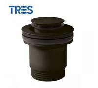 Bonde de vidage clic-clac Simple-Rapid pour lavabo Noir bronze - TRES 24284002KMB