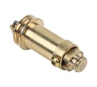 Bonde d'évier de salle de bain en laiton massif avec action à ressort pour une installation facile sur les lavabos standard, kit de valve de rebond clic-clac argenté (1 pièce)