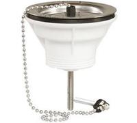 Bonde d'évier à bouchon-chaînette - Valentin - Inox - Diamètre60 mm