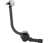 Bonde et trop-plein Hansgrohe Flexaplus 58154000 chromés, kit complet, pour baignoire