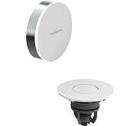 Bonde et trop-plein Hansgrohe Flexaplus 58187000, finition couvercle : blanc brillant, chromé, kit complet