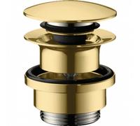 Bonde lavabo Push-Open hansgrohe doré poli FinishPlus (50100990)