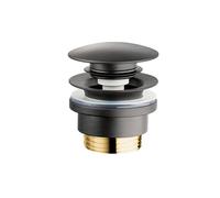 Bonde Lavabo Up&Down Laiton Chromé Noir Brossé - CRISTINA ONDYNA UD42575
