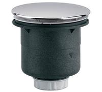 bonde siphon de receveur de douche - diamètre 40mm - en plastique - sortie verticale - chromé - valentin 55300000000