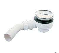 Bonde siphoïde - ABS chromé - Ø 90 mm - Turboflow - TB90 NICOLL