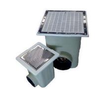 Bondes de fond NORM grille INOX Piscine Liner : Ø 75 mm
