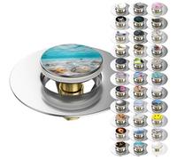 Bondes de lavabo Pop-up Sanilo | Beaucoup de Jolies bondes Pop-up universelles avec Motif | bonde et Siphon (Waterworld)