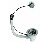 Bondes d'évier - commande automatique & trop-plein / 2 cuves WIRQUIN PRO