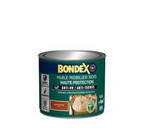 Bondex - Huile Mobilier Bois - Haute Protection - Imperméabilisante et Nourrissante - Teck - 0,5 litre
