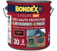 BONDEX - Lasure 8 ans - Indice 30 - Chêne Foncé - Satin - 2,5L