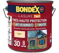 BONDEX - Lasure 8 ans - Indice 30 - Incolore - Satin - 2,5L