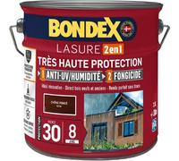 BONDEX - Lasure 8 ans - Indice 30 - Chêne Foncé - Satin - 2 5L