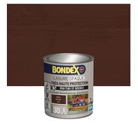 BONDEX - Lasure Opaque Indice 30 - Brun Ral 8011 - Satin - 1L