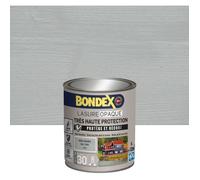 BONDEX - Lasure Opaque Très Haute Protection - Protège et Décore - Direct tous bois - Rendu parfait sans trace - 1 L - Gris Souris RAL 7038
