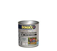 BONDEX Lasure Opaque Très Haute Protection Satin Gris Souris Ral 7038 1 L | Lasure Bois Très Longue Durée, Très Haute Protection, Formule Antifongique, Bondex, Expert du Bois, Extérieur, Satin