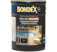 BONDEX Saturateur 2-en-1 - Mat Incolore - 5 L - Résistant aux UV - Anti-Gris
