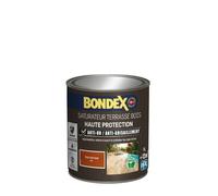 BONDEX - Saturateur Terrasse Bois Intérieur & Extérieur - Idéale pour Rénover, Décorer et Protéger - À Base d'Eau - Haute Protection - Anti-UV, Anti-Grisaillement - Mat - 1L - Teck