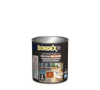 BONDEX Saturateur terrasse bois Mat Teck 1L – À base d'eau, Anti-UV anti-grisaillement