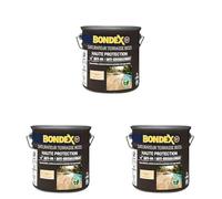 BONDEX - Saturateur Terrasse Bois Intérieur & Extérieur - Idéale pour Rénover, Décorer et Protéger - À Base d'Eau - Haute Protection - Anti-UV, Anti-Grisaillement - Mat - 2,5L - Incolore (Lot de 3)