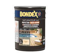 BONDEX Saturateur Terrasse Bois Intérieur & Extérieur Mat Incolore 5 L | Saturateur pour Terrasse, Saturateur Haute Résistance, Effet Imperméabilisant Optimal, Bondex, Expert du Bois
