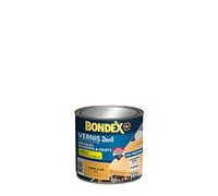 Bondex Vernis Bois 2 en 1 Haute Résistance – Protège et embellit – Chêne clair Mat 0,25 L