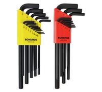 Bondhus 22199 Clé hexagonale en L DoublePK, longueurs variées, 12137 .050-3/8" et 12199 1,5-10 mm, multicolore, taille unique