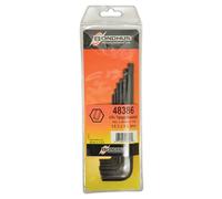 Bondhus Angle Jeu de clés 6 pans Tamper Resistant htr6 m métrique, 6 pièces, 48386