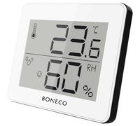 BONECO Hygromètre thermique X200 - Affichage numérique de la température de la pièce et de l’humidité relative - 0 à 50 °C, blanc