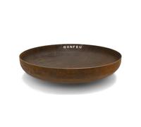 BonFeu BonBowl Brasero Extérieur 100 cm - Acier Corten | Vasque à feu pour le jardin avec patine rouille naturelle, idéale pour profiter d'un feu de bois en extérieur