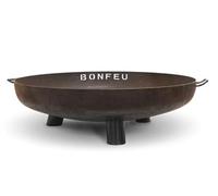BonFeu BonBowl Plus Brasero 60 cm - Braseros pour le jardin - Foyer extérieur & tonneau à feu - Brasero avec grille de barbecue en option de haute qualité