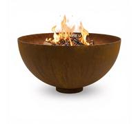 BonFeu BonBowl PRO - Brûle-parfum de 60 cm - Acier Corten de 3 mm - Design unique et durable - 60 x 60 x 30 cm