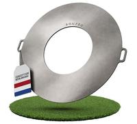 BonFeu Plancha Plaque de cuisson, pour barbecue à gaz et à bois, pour cheminée de jardin, poêle de terrasse et foyer, en acier de qualité supérieure (diamètre : 60 cm)