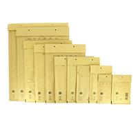 Bong GmbH 12220 Lot de 100 enveloppes rembourrées AirPro 6 en papier Kraft 80 g / m² et polyéthylène avec fermeture par bande adhésive pour envoi par avion (Marron)